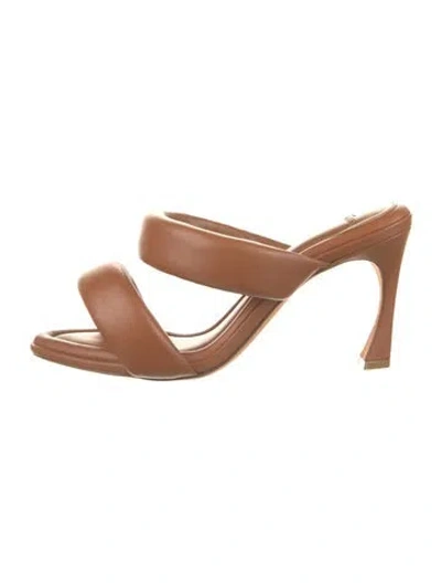 Pre-owned Alexandre Birman Leather Slides In Brown