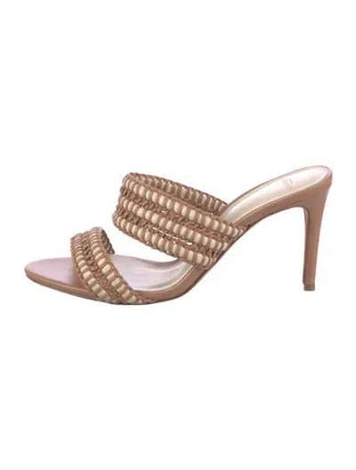 Pre-owned Alexandre Birman Leather Slides In Brown
