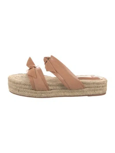 Pre-owned Alexandre Birman Leather Slides In Pink