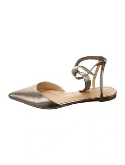 Pre-owned Alexandre Birman Leather Slingback Flats