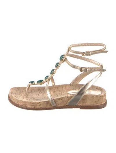 Pre-owned Alexandre Birman Leather Slingback Sandals In Neutral