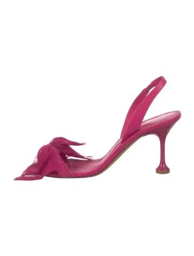 Pre-owned Alexandre Birman Leather Slingback Sandals In Pink