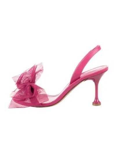 Pre-owned Alexandre Birman Leather Slingback Sandals In Pink