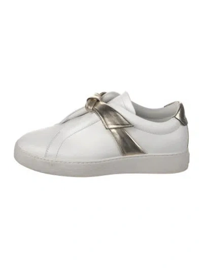 Pre-owned Alexandre Birman Leather Sneakers In White