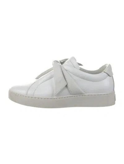 Pre-owned Alexandre Birman Leather Sneakers In White