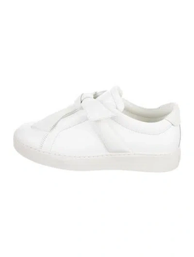 Pre-owned Alexandre Birman Leather Sneakers In White