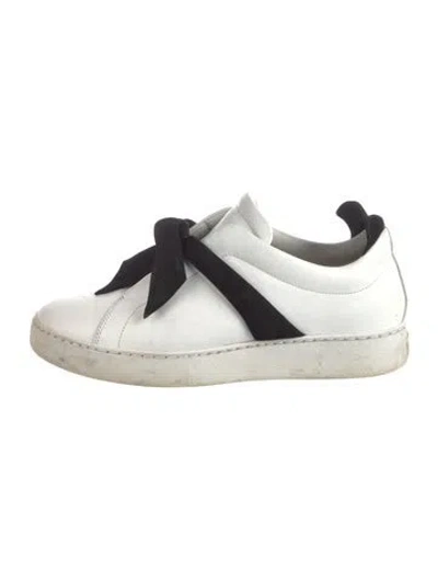 Pre-owned Alexandre Birman Leather Sneakers In White