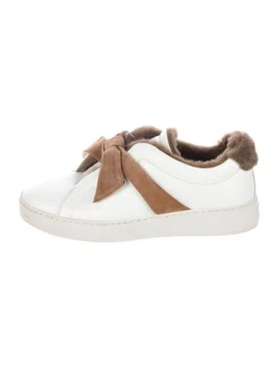 Pre-owned Alexandre Birman Leather Sneakers In White