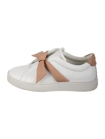 Pre-owned Alexandre Birman Leather Sneakers In White