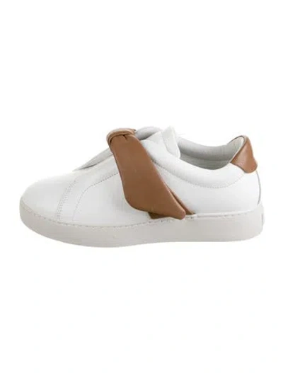 Pre-owned Alexandre Birman Leather Sneakers In White