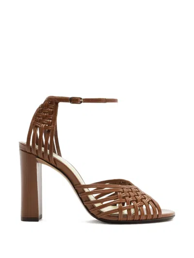 Alexandre Birman Lilian Woven Ankle Strap Sandal In Multi