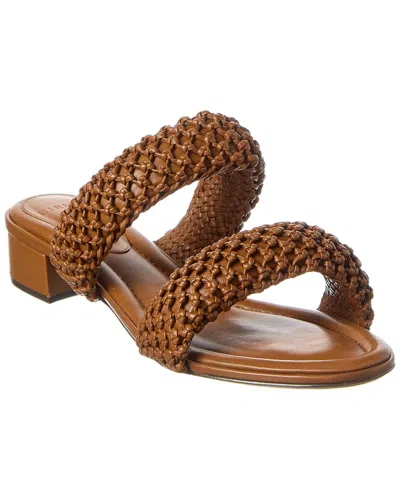 Alexandre Birman Lilla 30 Woven Leather In Brown