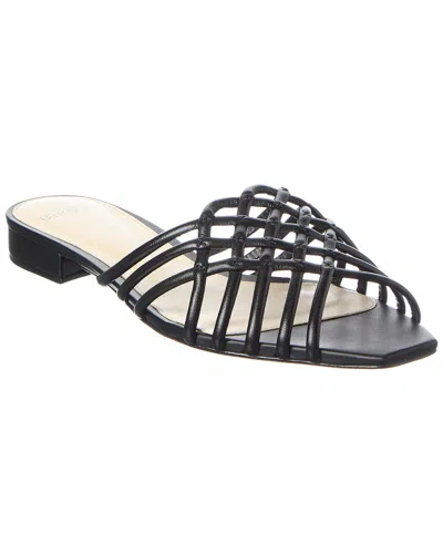 Alexandre Birman Linda Tresse Leather Sandal In Black