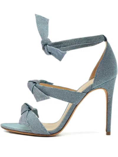 Pre-owned Alexandre Birman Lolita Knot-detail Sandals In Blue