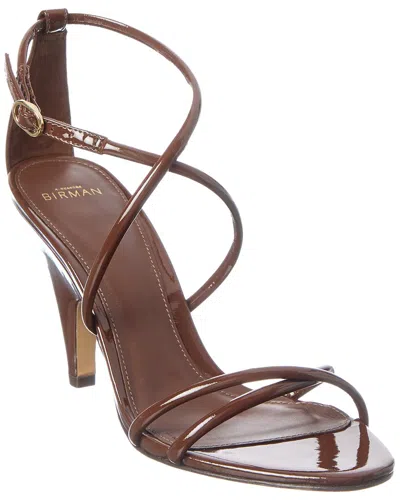 Alexandre Birman Lory 85 Leather Sandal In Brown