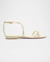 Alexandre Birman Lory Flat Patent Leather Sandals