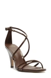 Alexandre Birman Lory 85 Patent Leather Sandals In Brown