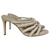 Alexandre Birman Maeva 85 Knotted Sandals In Ivory Leather