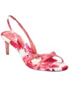 Alexandre Birman Maia 60 Canvas & Leather Slingback Sandal In Pink