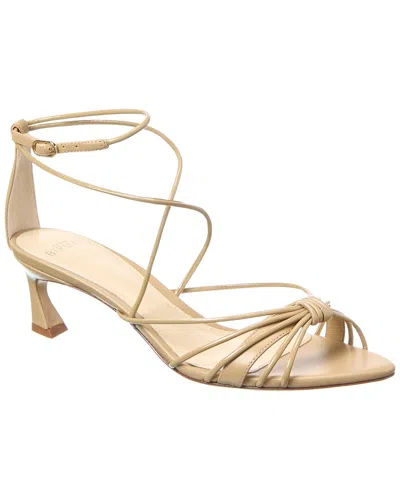 Alexandre Birman Malena 50 Leather Sandal In Gold