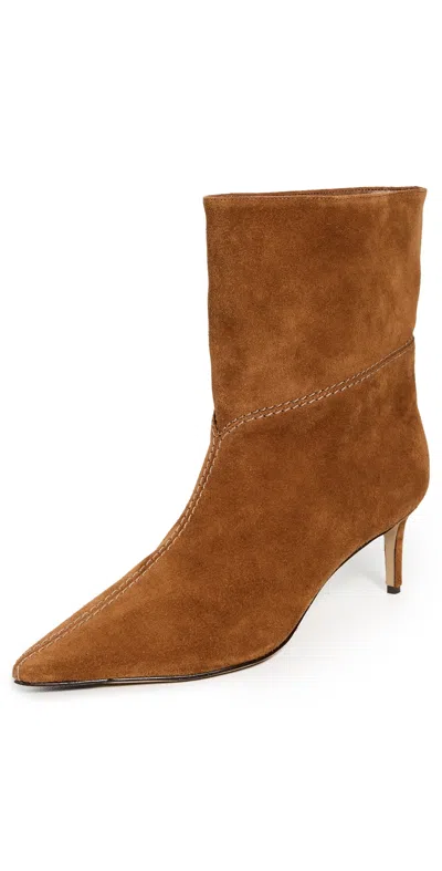 Alexandre Birman Malva Booties Espresso In Brown