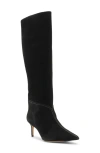 Alexandre Birman Malva Pointed Toe Knee High Boot In Black