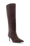 Alexandre Birman Malva Pointed Toe Knee High Boot In Brown