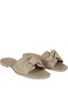Alexandre Birman Maxi Clarita Square Flat Sandals In Neutral