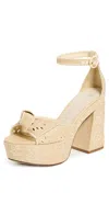 Alexandre Birman Maxi Clarita Embroidery Sandals 120mm Creamy In Neutral