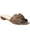 Alexandre Birman Maxi Clarita Leather & Suede Sandal In Brown