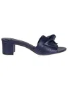 Alexandre Birman Maxi Clarita Block 45 Leather Sandal In Blue
