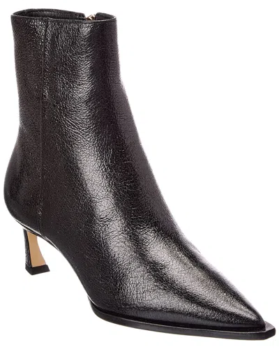 Alexandre Birman Myra 50 Leather Bootie In Black