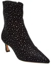 Alexandre Birman Myra 50 Velvet Bootie In Black