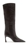 Alexandre Birman Myra Leather Boots In Black