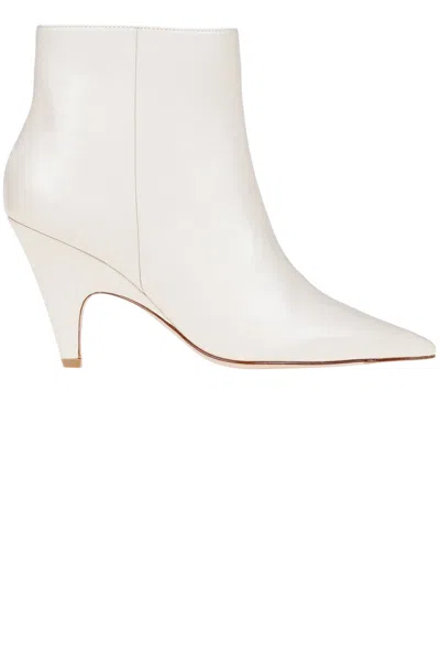 Alexandre Birman Nappa Leather Ankle Boots In White