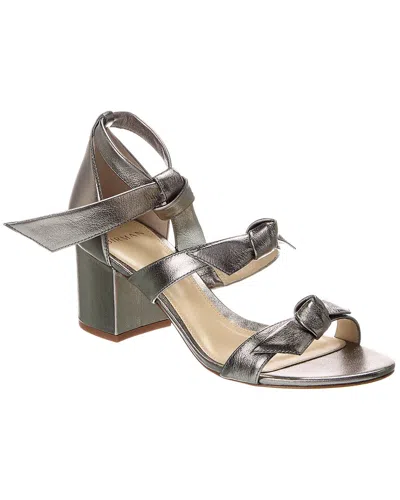 Alexandre Birman New Lolita 60 Leather Sandal In Silver