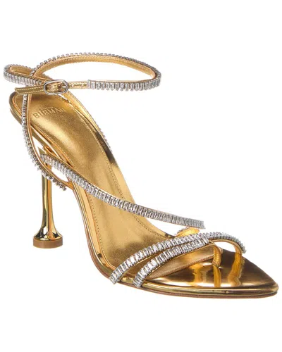 Alexandre Birman Nina Zircone 100 Leather Sandal In Gold
