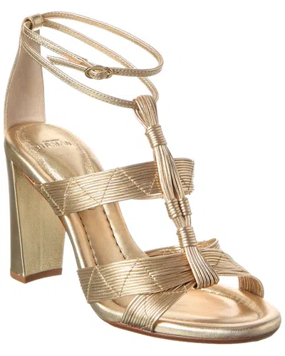 Alexandre Birman Olga Block 90 Leather Sandal In White