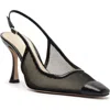 Alexandre Birman Oliva Pointed Toe Slingback Pump In Black