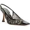 Alexandre Birman Olivia Cap Toe Lace Slingback Pump