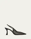 Alexandre Birman Oliva Pointed Toe Slingback Pump In Black