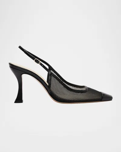 ALEXANDRE BIRMAN OLIVIA MESH SLINGBACK PUMPS