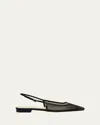 Alexandre Birman Olivia Net Mesh Slingback Ballerina Flats In Olivia Mesh Flat
