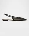 Alexandre Birman Olivia Net Mesh Slingback Ballerina Flats In Olivia Mesh Flat