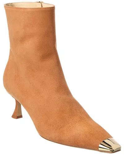 Alexandre Birman Olivia Retro 60 Suede Boot In Brown