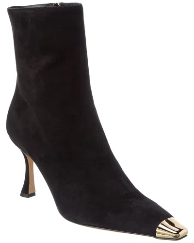 Alexandre Birman Olivia Retro 85 Suede Boot In Black
