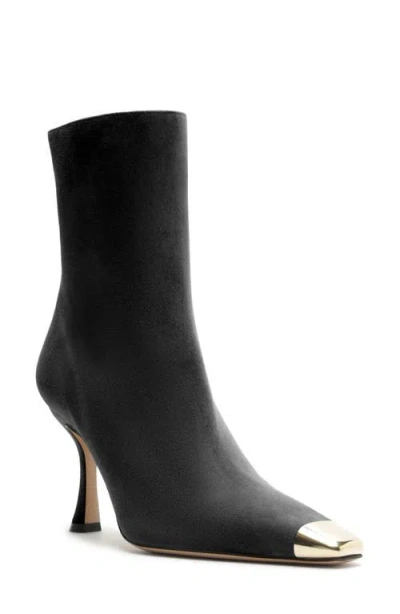 Alexandre Birman Olivia Retro Cap Toe Bootie In Black
