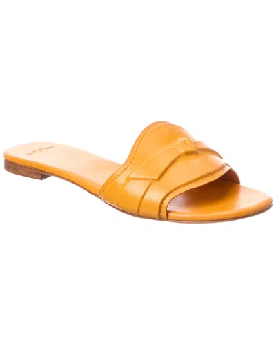 ALEXANDRE BIRMAN PADDED CLARITA LEATHER SLIDE