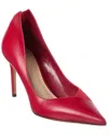 Alexandre Birman Pandora 85 Leather & Suede Pump In Red