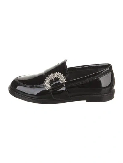 Pre-owned Alexandre Birman Patent Leather Loafers In Black
